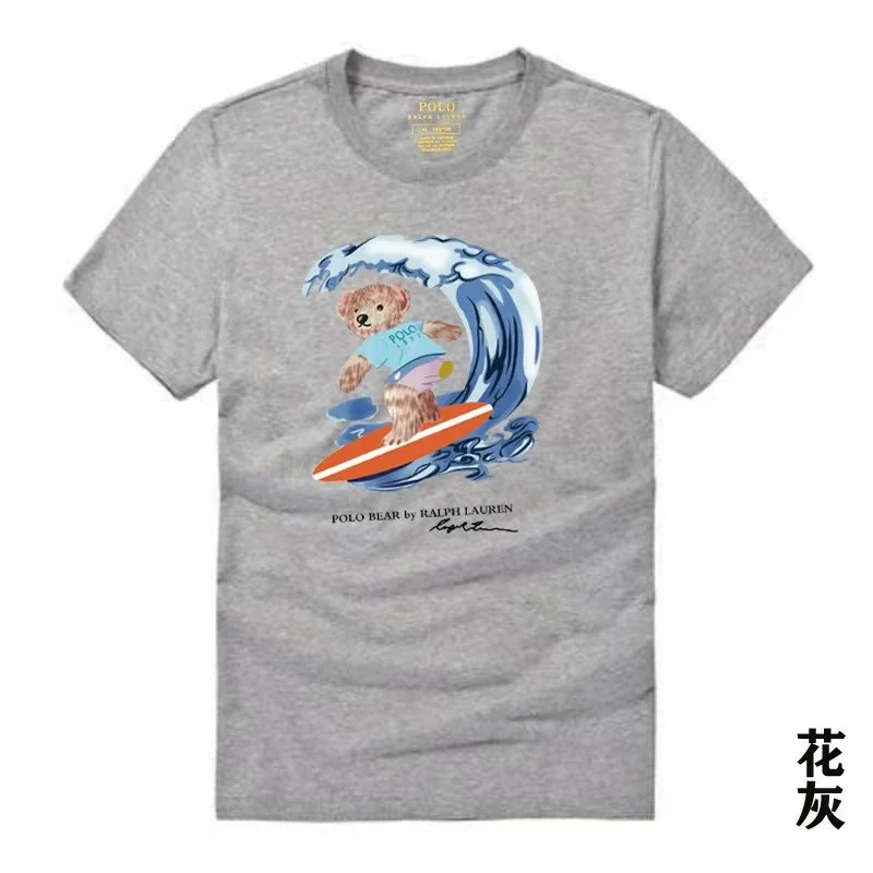 Raff the Bear summer short-sleeved T-shirt for men and women couples