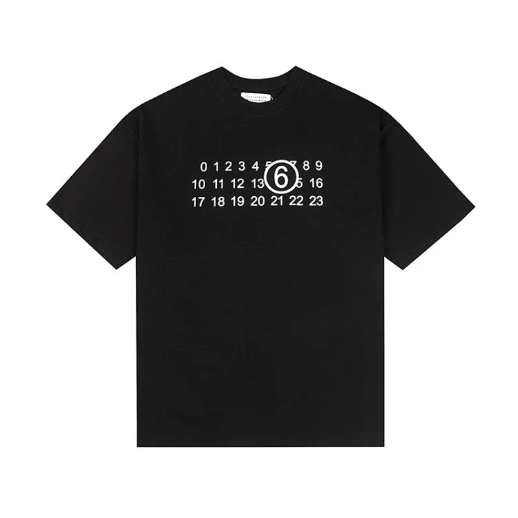 Majia letter embroidery printed short-sleeved T-shirt high street trendy brand for men and women(pic16) Majia letter embroidery printed short-sleeved T-shirt high street trendy brand for men and women