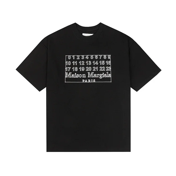 Majia letter embroidery printed short-sleeved T-shirt high street trendy brand for men and women(pic6) Majia letter embroidery printed short-sleeved T-shirt high street trendy brand for men and women