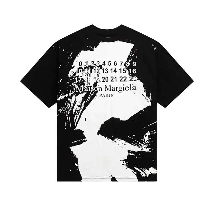 Majia letter embroidery printed short-sleeved T-shirt high street trendy brand for men and women(pic24) Majia letter embroidery printed short-sleeved T-shirt high street trendy brand for men and women