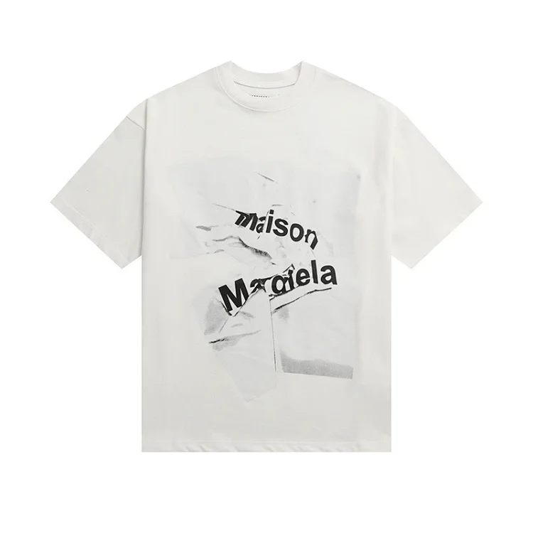 Majia letter embroidery printed short-sleeved T-shirt high street trendy brand for men and women(pic26) Majia letter embroidery printed short-sleeved T-shirt high street trendy brand for men and women