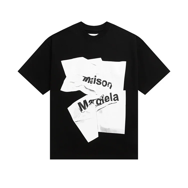 Majia letter embroidery printed short-sleeved T-shirt high street trendy brand for men and women(pic25) Majia letter embroidery printed short-sleeved T-shirt high street trendy brand for men and women