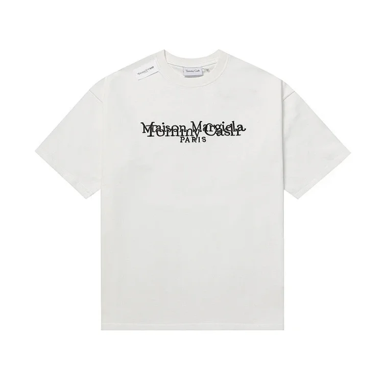 Majia letter embroidery printed short-sleeved T-shirt high street trendy brand for men and women(pic38) Majia letter embroidery printed short-sleeved T-shirt high street trendy brand for men and women