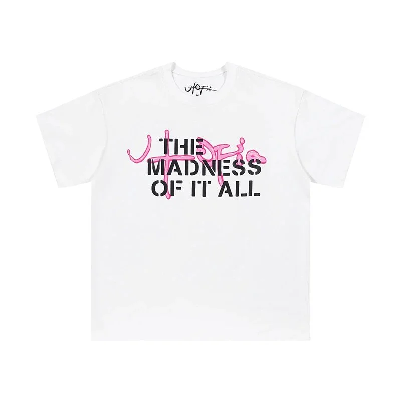 Travis Scott Cactus Jack x Utopia Utopia Joint Flame Dog Short Sleeve T-Shirt for Women