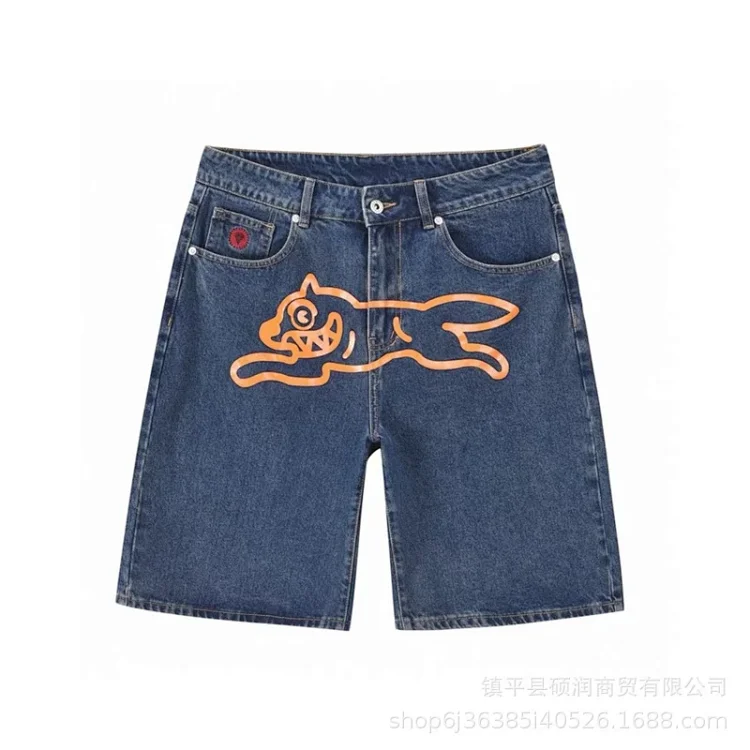 American high street fashion brand flying dog print unisex denim trousers(pic9) American high street fashion brand flying dog print unisex denim trousers