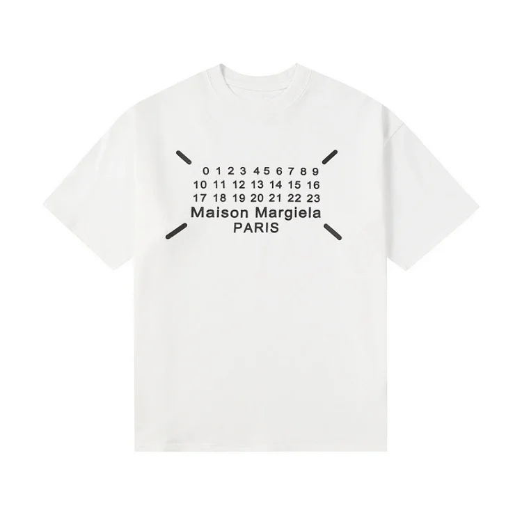 Majia letter embroidery printed short-sleeved T-shirt high street trendy brand for men and women(pic3) Majia letter embroidery printed short-sleeved T-shirt high street trendy brand for men and women