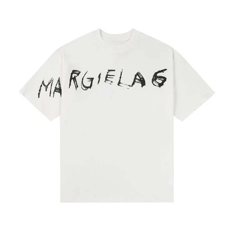 Majia letter embroidery printed short-sleeved T-shirt high street trendy brand for men and women(pic11) Majia letter embroidery printed short-sleeved T-shirt high street trendy brand for men and women
