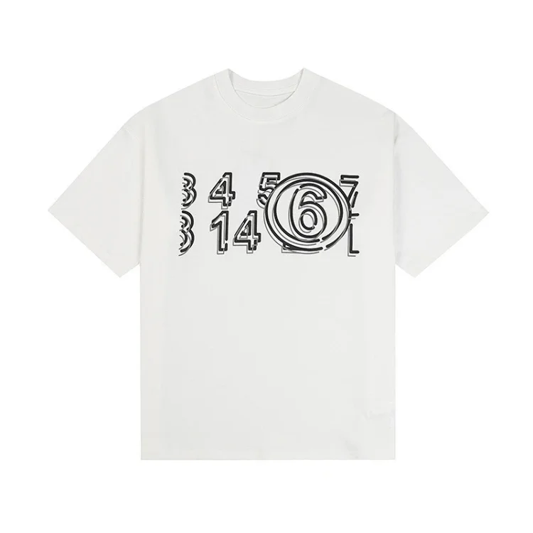 Majia letter embroidery printed short-sleeved T-shirt high street trendy brand for men and women(pic15) Majia letter embroidery printed short-sleeved T-shirt high street trendy brand for men and women