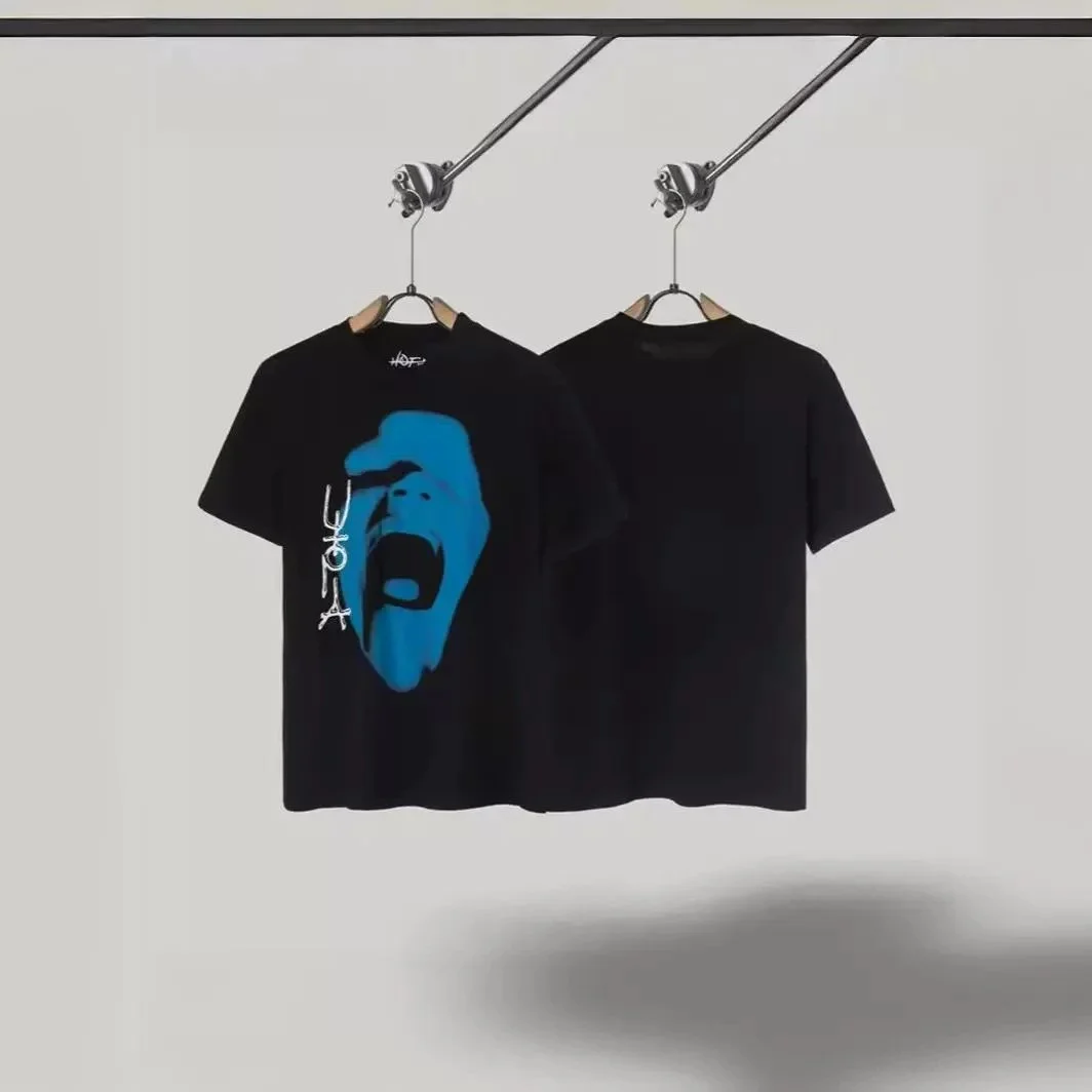 2024 New Travis Scott Cactus Jack Utopia Joint Model Crying Blue Face Short Sleeves