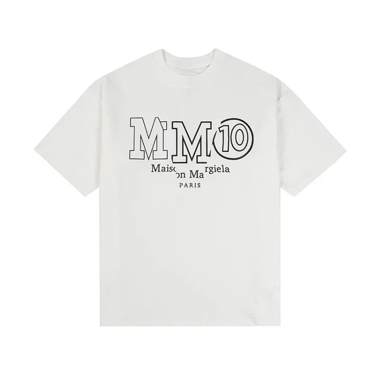 Majia letter embroidery printed short-sleeved T-shirt high street trendy brand for men and women(pic21) Majia letter embroidery printed short-sleeved T-shirt high street trendy brand for men and women