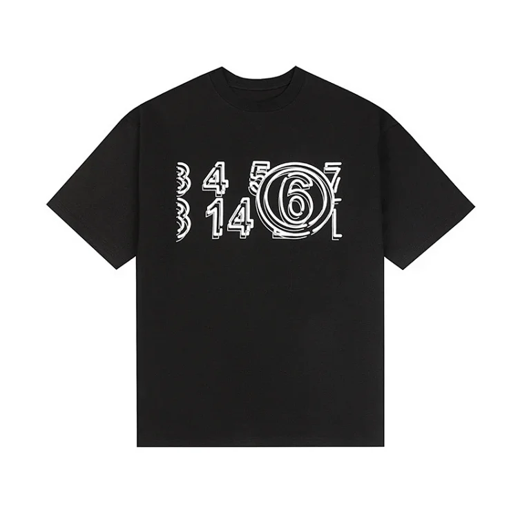 Majia letter embroidery printed short-sleeved T-shirt high street trendy brand for men and women(pic14) Majia letter embroidery printed short-sleeved T-shirt high street trendy brand for men and women