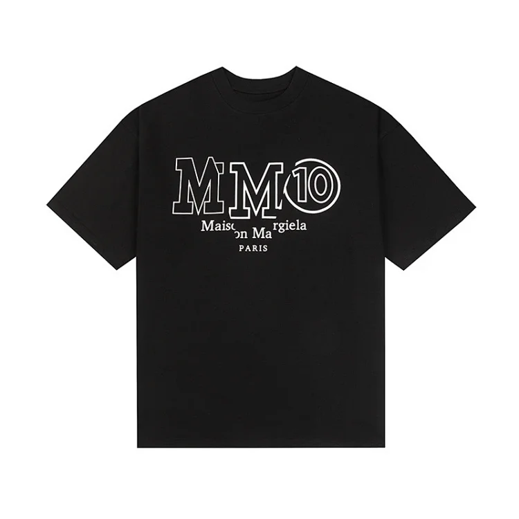 Majia letter embroidery printed short-sleeved T-shirt high street trendy brand for men and women(pic20) Majia letter embroidery printed short-sleeved T-shirt high street trendy brand for men and women
