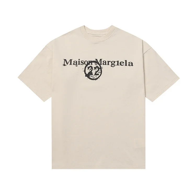 Majia letter embroidery printed short-sleeved T-shirt high street trendy brand for men and women(pic40) Majia letter embroidery printed short-sleeved T-shirt high street trendy brand for men and women