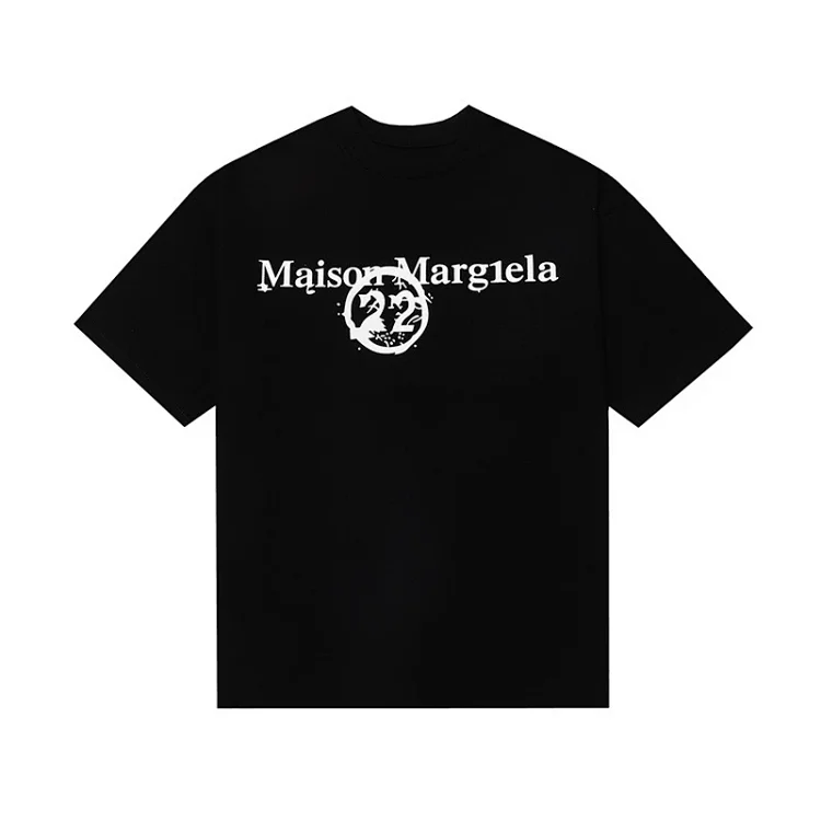 Majia letter embroidery printed short-sleeved T-shirt high street trendy brand for men and women(pic39) Majia letter embroidery printed short-sleeved T-shirt high street trendy brand for men and women