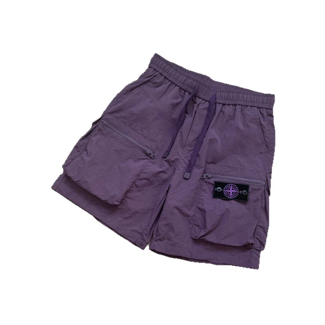 Cargo shorts for men and women functional style large pocket badge quick-drying three-quarter pants product image