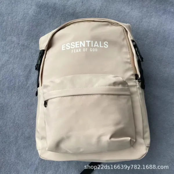 Design 1977 Print Beige Casual Backpack - 14