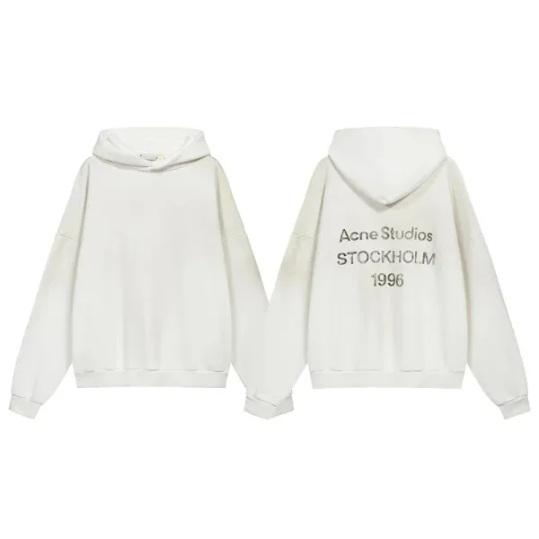 Acne Studios Stockholm 1996 Hoodie White - 1