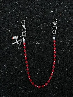 thumbnail for Multi-element trouser chain, cross, waist chain, lobster buckle pendant, jeans chain