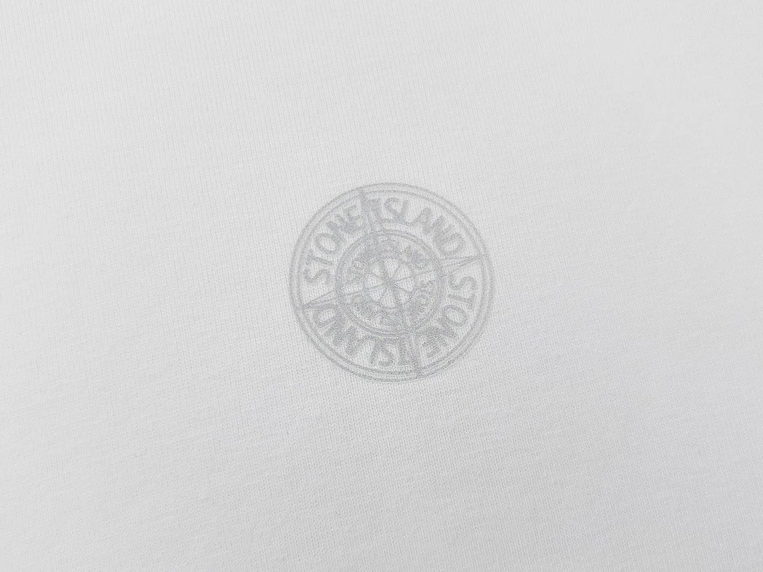Stone Island Logo Print White T-Shirt product detail 42 in Litbuy spreadsheet finds