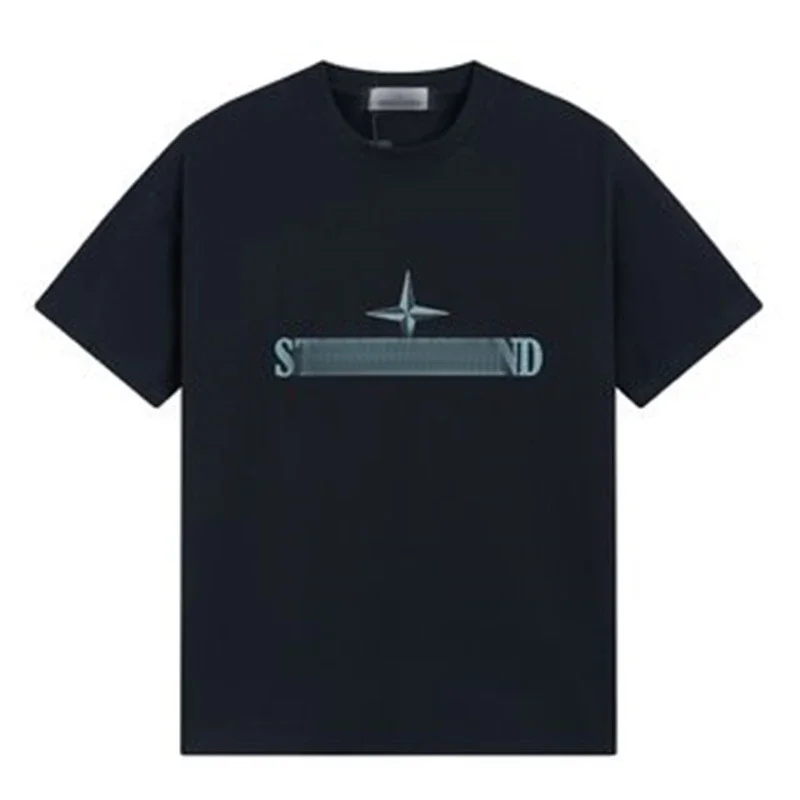 Shitongdao casual short-sleeved T-shirt printed loose round neck same style for men and women