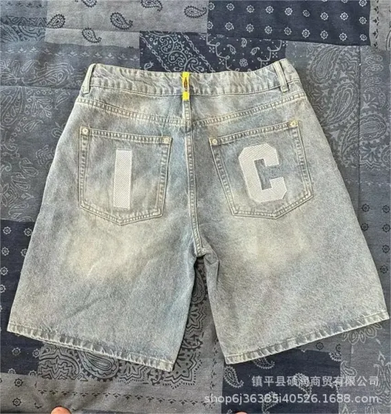 A Bathing Ape x Unknown Collaborator Denim Jeans with Pink猿人 Logo and Back Pocket Lettering - 17
