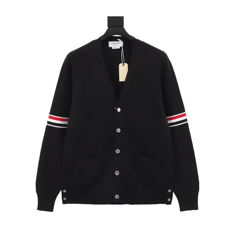 TB three-color webbing cardigan sweater for men and women