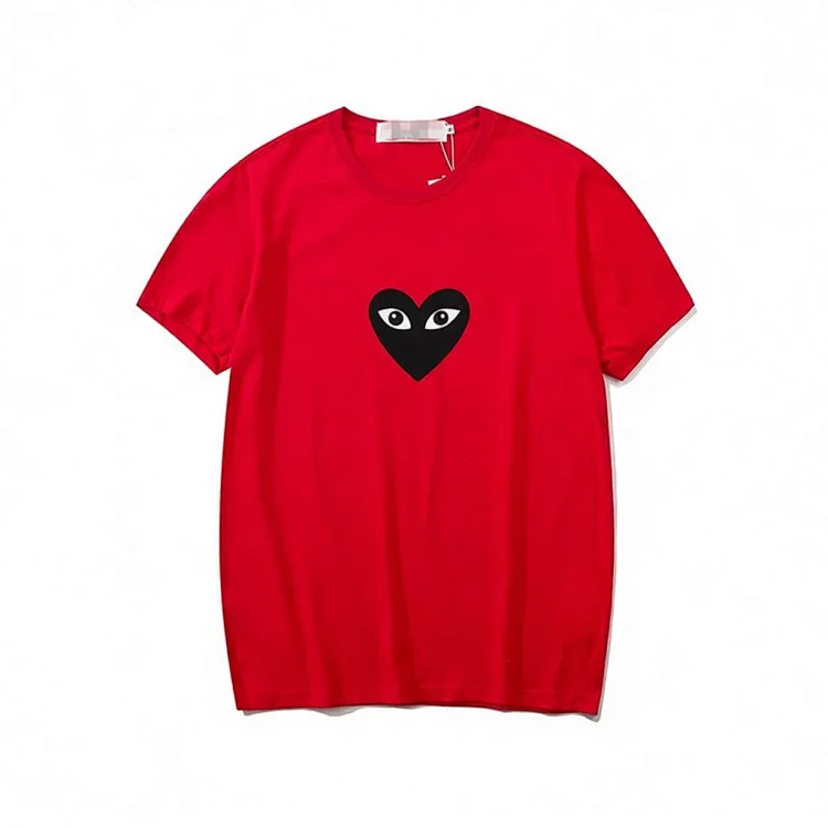 plaLove embroidered short-sleeved pure cotton red heart eyes couple T-shirt(pic14) plaLove embroidered short-sleeved pure cotton red heart eyes couple T-shirt