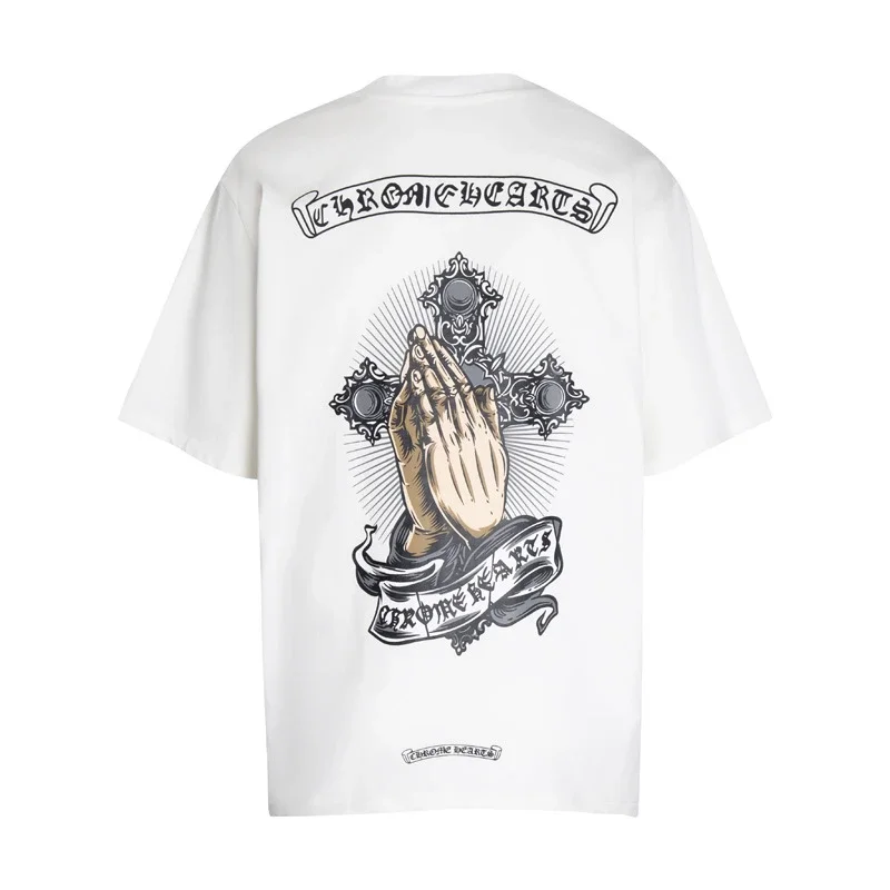 CH summer European and American street hip-hop short-sleeved series for men and women