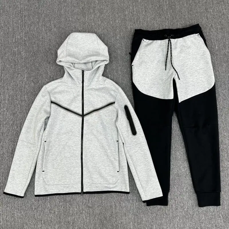 Cross-border hooded zipper shirt suit for men spring and autumn new sportswear casual jacket footwear sweatpants two-piece set