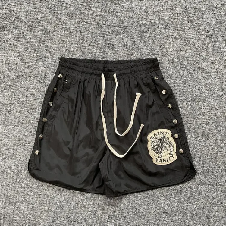 Saint letter towel embroidered hooded short-sleeved shirt casual shorts suit(pic5) Saint letter towel embroidered hooded short-sleeved shirt casual shorts suit