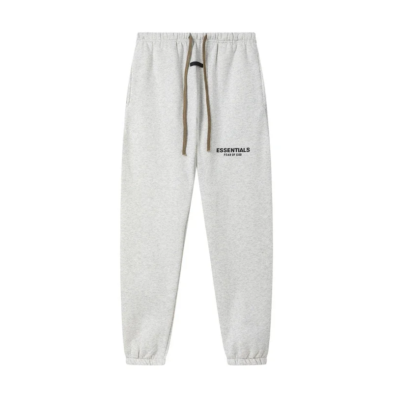 New FEAR OF GOD ESSENTIALS flocked letter men and women casual loose plus velvet hooded sweatshirt trendy