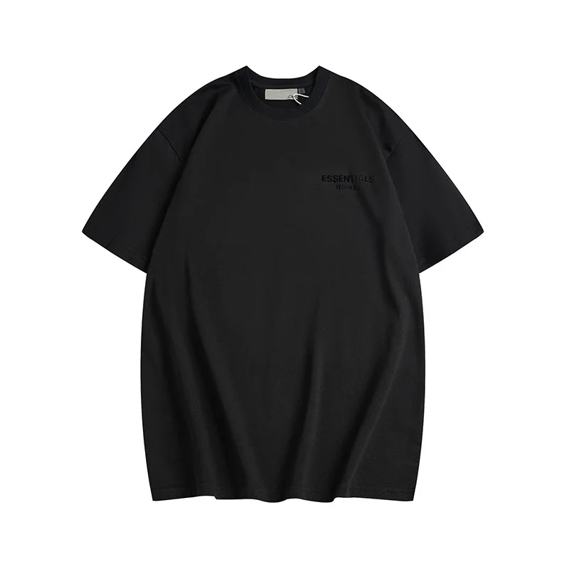 New FEAR OF GOD ESSENTIALS flocked letter men and women casual loose plus velvet hooded sweatshirt trendy
