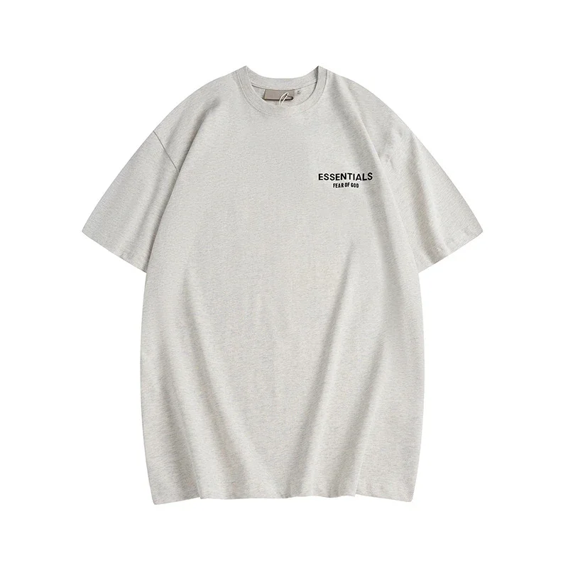 New FEAR OF GOD ESSENTIALS flocked letter men and women casual loose plus velvet hooded sweatshirt trendy