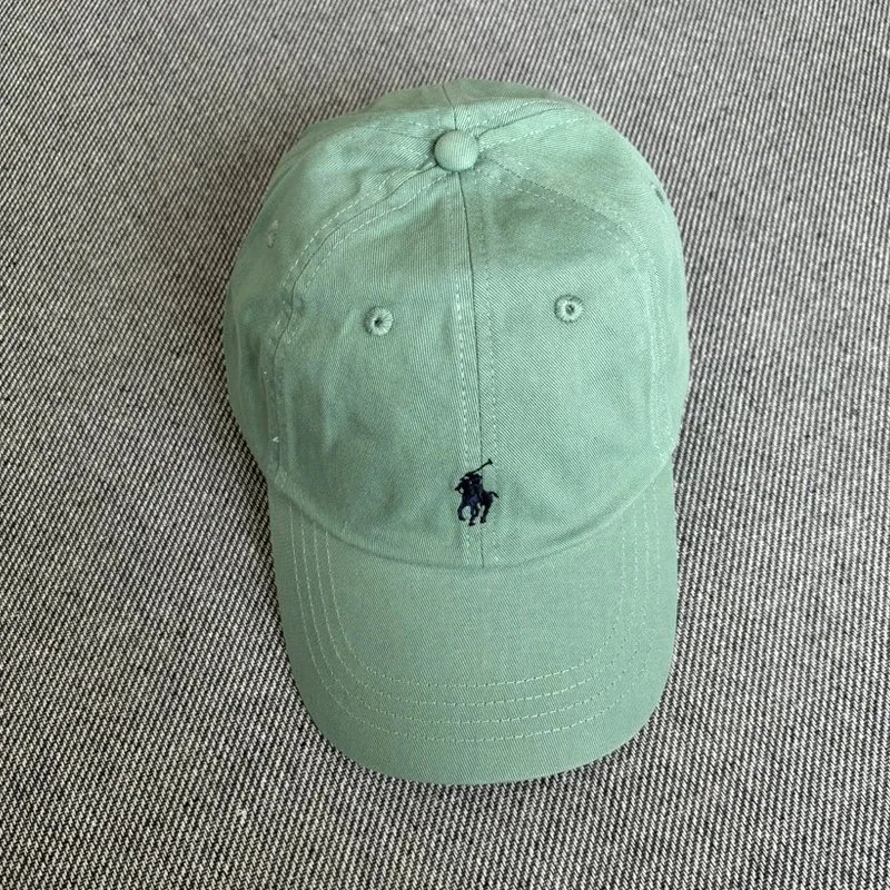 Polo Ralph Lauren Hats Embroidered Pony Baseball Cap — Washed green