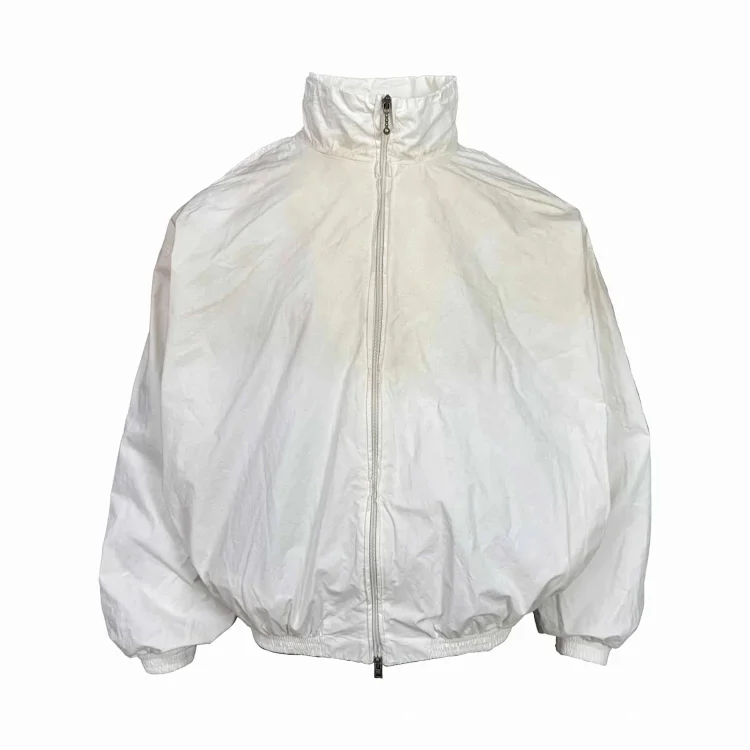 Washed Distressed Coach Jacket Unisex Jacket(pic4) Washed Distressed Coach Jacket Unisex Jacket