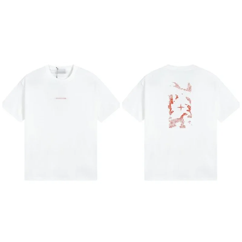 Shitongdao casual short-sleeved T-shirt printed loose round neck same style for men and women