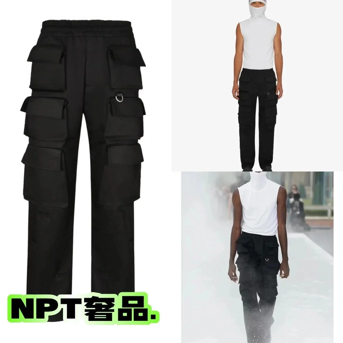 G Home GIV Givenchy multiple large pocket overalls Givenchy 24 new men's and women's Velcro button pocket casual overalls are on sale on the official website ** Purchasing quality