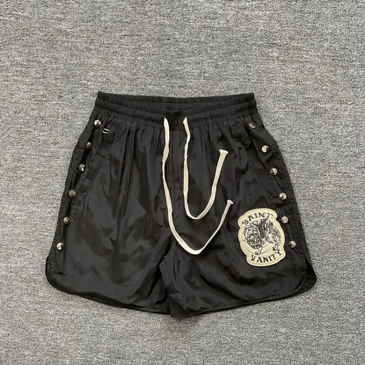 Saint letter towel embroidered hooded short-sleeved shirt casual shorts suit(pic19) Saint letter towel embroidered hooded short-sleeved shirt casual shorts suit