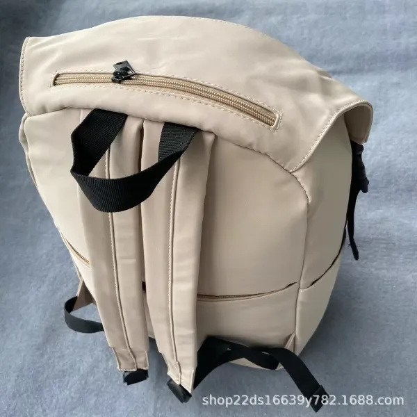 Design 1977 Print Beige Casual Backpack - 18