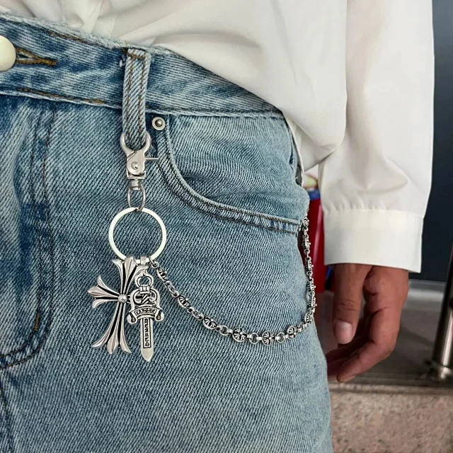 Chrome Hearts Jewelry Cross and dagger pendant trouser chain product detail image 3