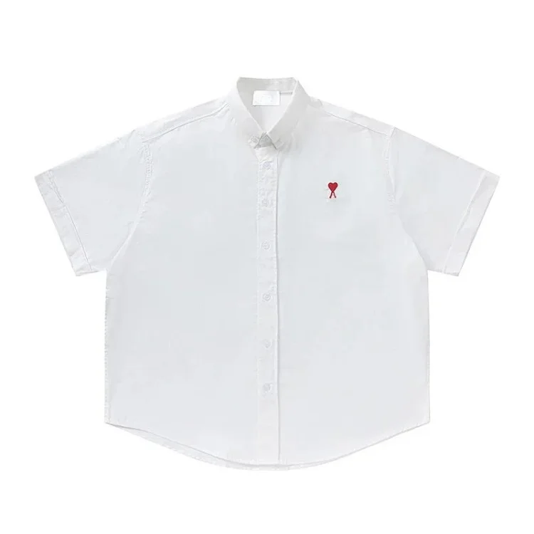Love embroidered cotton shirt for men and women(pic2) Love embroidered cotton shirt for men and women