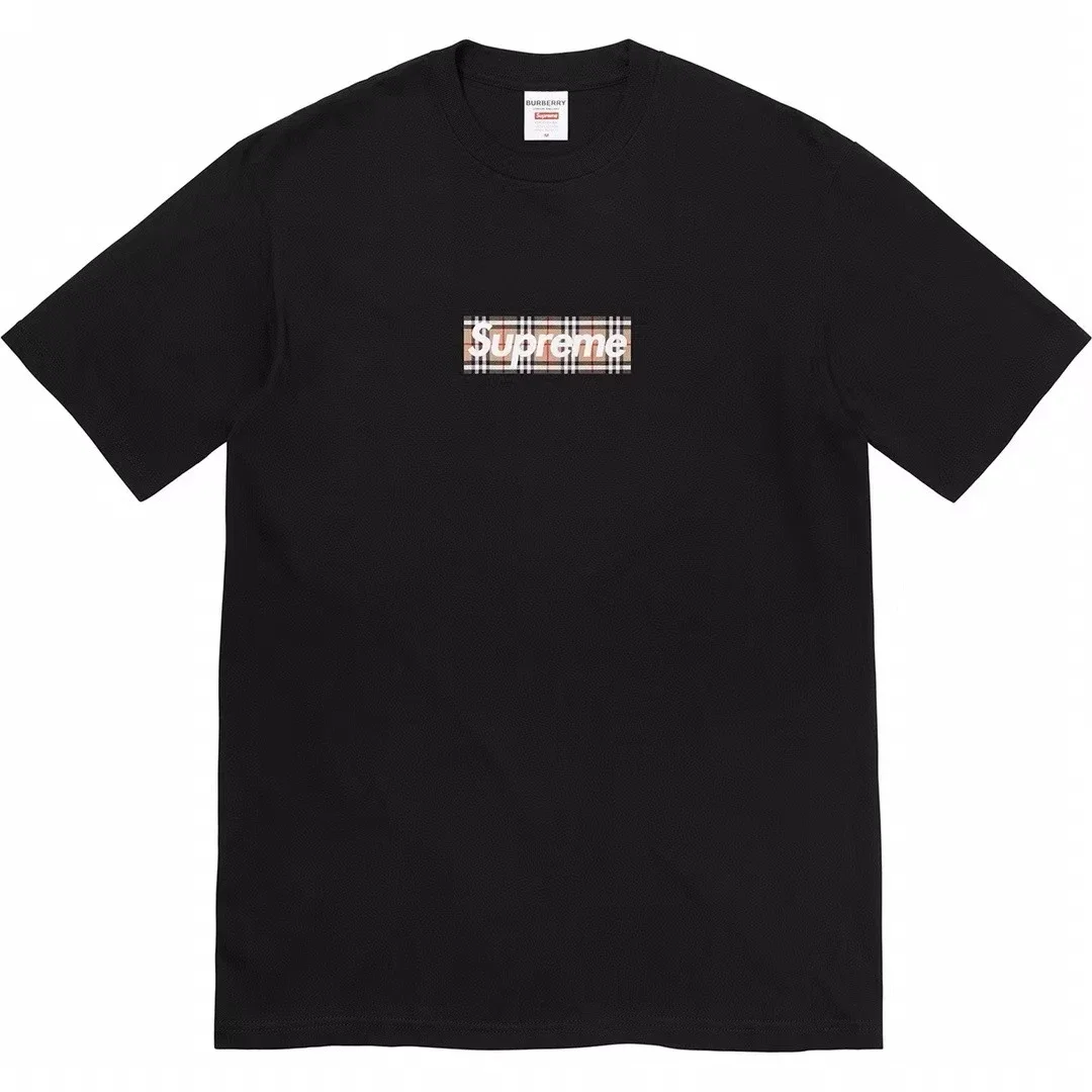 Pure cotton letter short-sleeved tee men's and women's classic printed T-shirts, loose and casual
