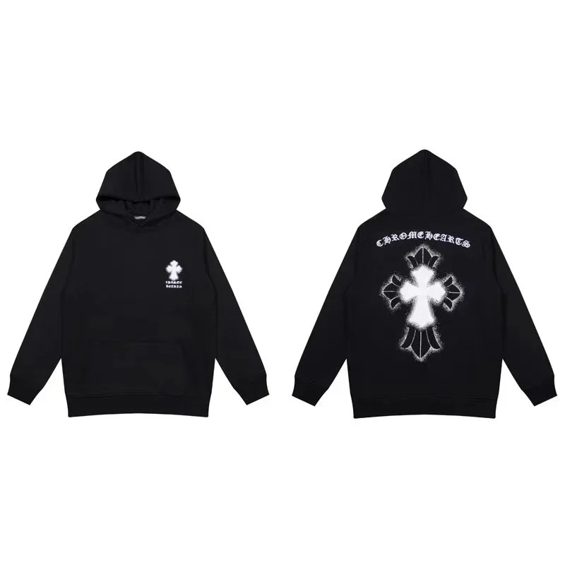 CH cross hooded sweatshirt is versatile and fashionable