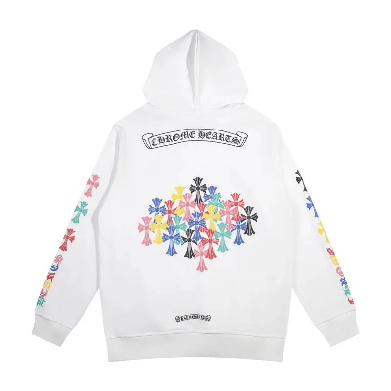 CH cross hooded sweatshirt is versatile and fashionable