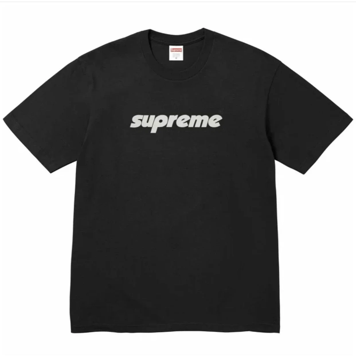 Pure cotton letter short-sleeved tee men's and women's classic printed T-shirts, loose and casual