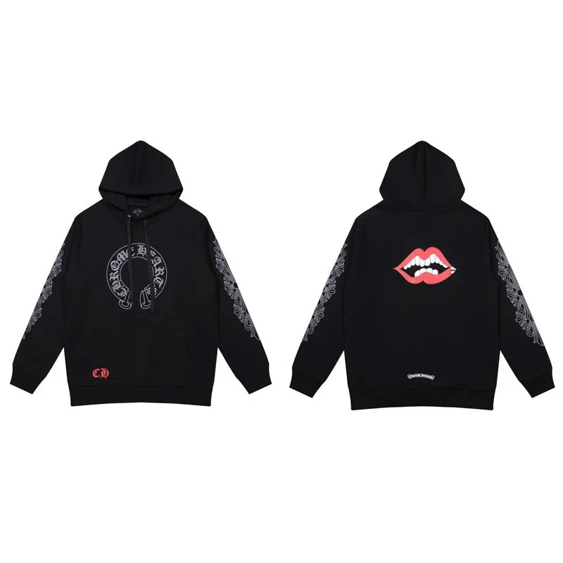 CH cross hooded sweatshirt is versatile and fashionable