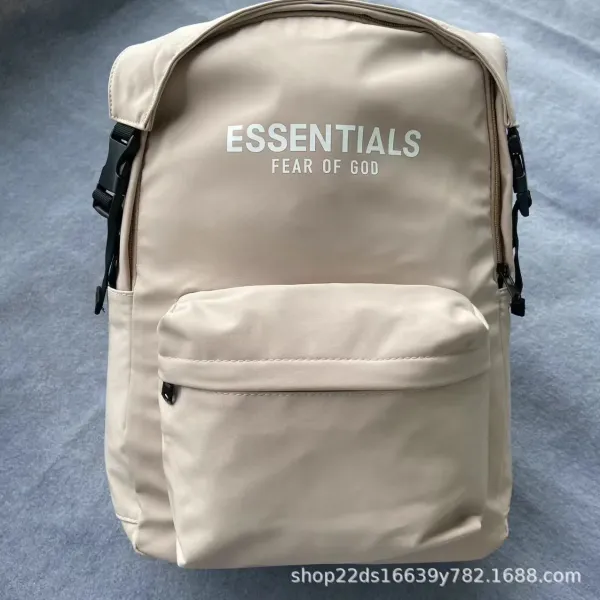 Design 1977 Print Beige Casual Backpack - 17