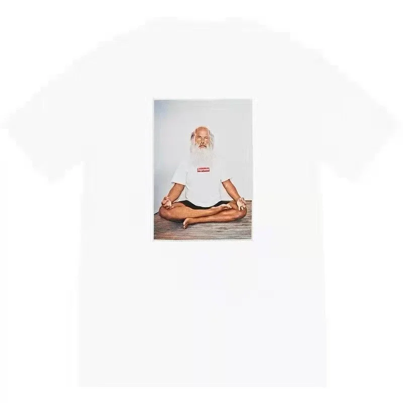 Pure cotton letter short-sleeved tee men's and women's classic printed T-shirts, loose and casual