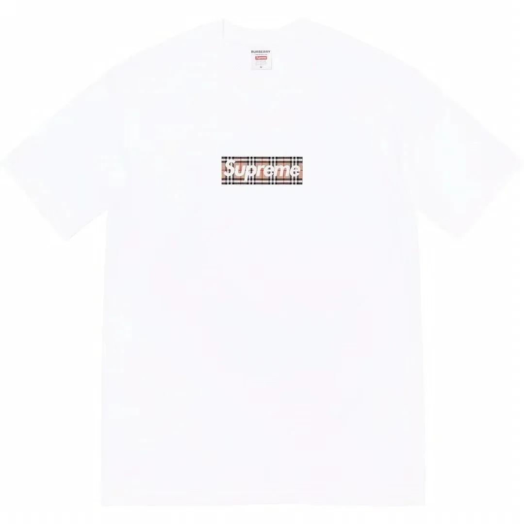 Pure cotton letter short-sleeved tee men's and women's classic printed T-shirts, loose and casual