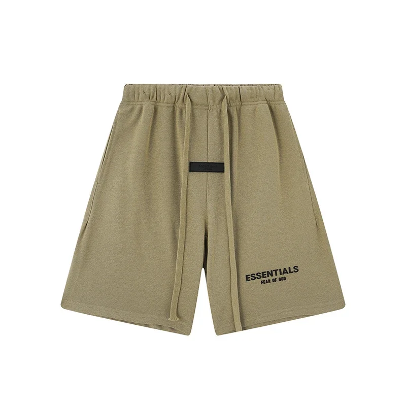 Multi-line shorts ES cotton sports shorts casual five-quarter pants street fashion loose